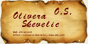 Olivera Skevelić vizit kartica